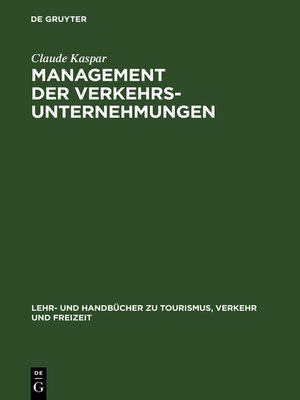cover image of Management der Verkehrsunternehmungen